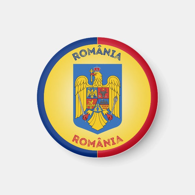 Íman Emblema do Patrimônio da Romênia (Frente)
