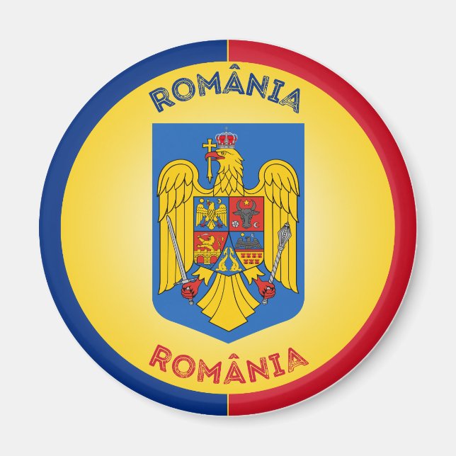 Íman Emblema do Patrimônio da Romênia (Frente)