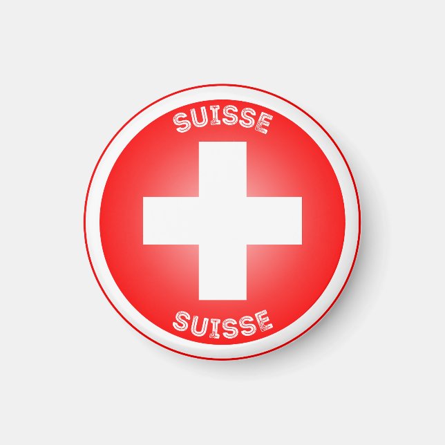 Íman Emblema do Patrimônio da Suíça (Frente)