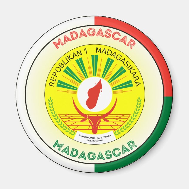 Íman Emblema do Patrimônio de Madagascar (Frente)