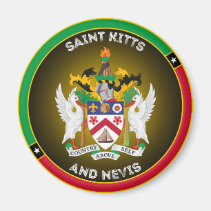Íman Emblema do Patrimônio de São Cristóvão e Nevis