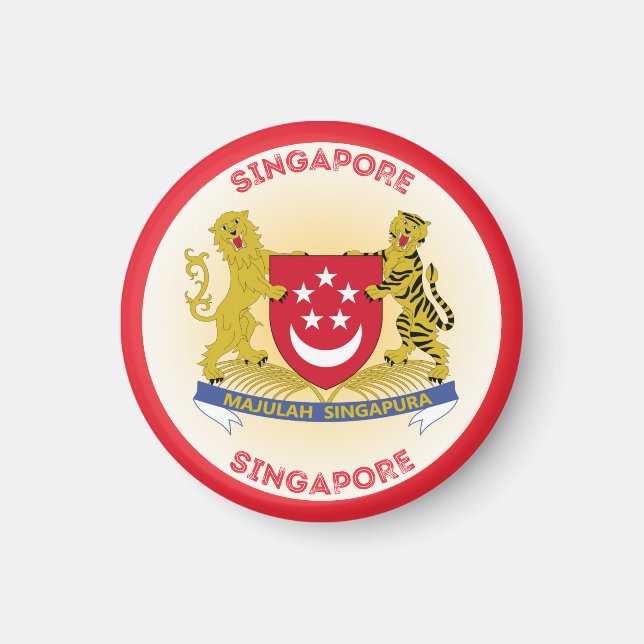 Íman Emblema do Patrimônio de Singapura (Frente)