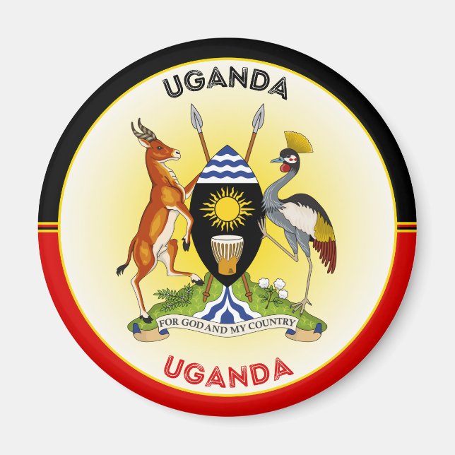 Íman Emblema do Patrimônio de Uganda (Frente)