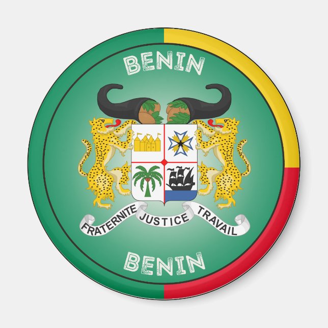 Íman Emblema do Patrimônio do Benim (Frente)