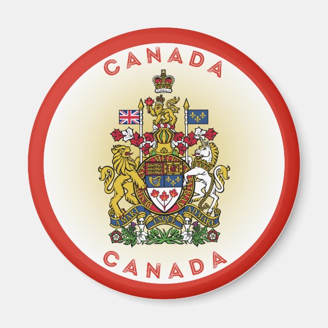 Íman Emblema do Patrimônio do Canadá (Frente)