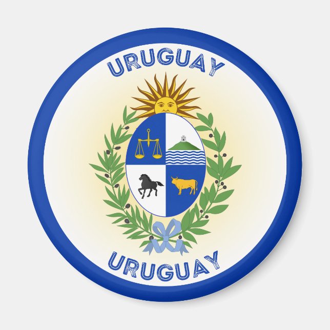 Íman Emblema do Patrimônio do Uruguai (Frente)