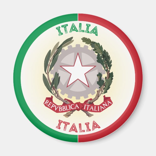 Íman Emblema do Patrimônio Italiano (Frente)