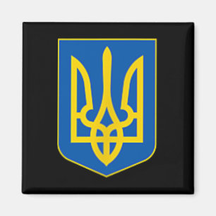 Íman Emblema do Tridente Ucraniano Brasão de Armas Logo