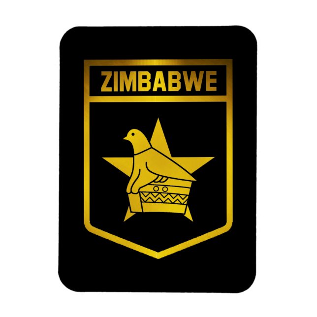 Íman Emblema do Zimbábue (Vertical)