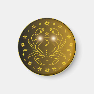 Íman Emblema do Zodíaco Câncer Símbolo Celestial Mini