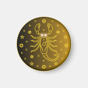 Íman Emblema do Zodíaco de Escorpião Símbolo Celestia