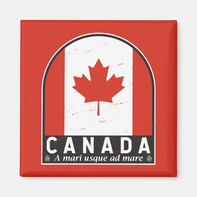 Íman Emblema emblem aflorado no Canadá (Frente)