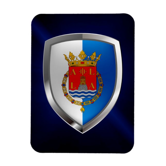 Íman Emblema Metálico Alicante (Vertical)