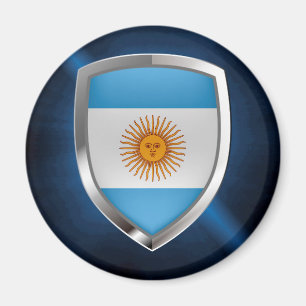Íman Emblema Metálico Argentina