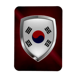 Íman Emblema Metálico da Coreia do Sul