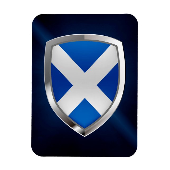 Íman Emblema Metálico da Escócia (Vertical)