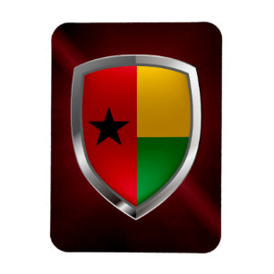 Íman Emblema Metálico da Guiné-Bissau