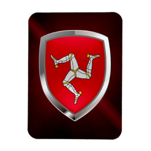 Íman Emblema Metálico da Ilha de Man