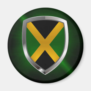 Íman Emblema Metálico da Jamaica