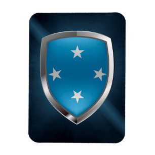 Íman Emblema Metálico da Micronésia