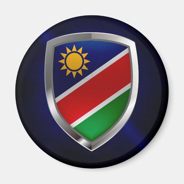 Íman Emblema Metálico da Namíbia (Frente)