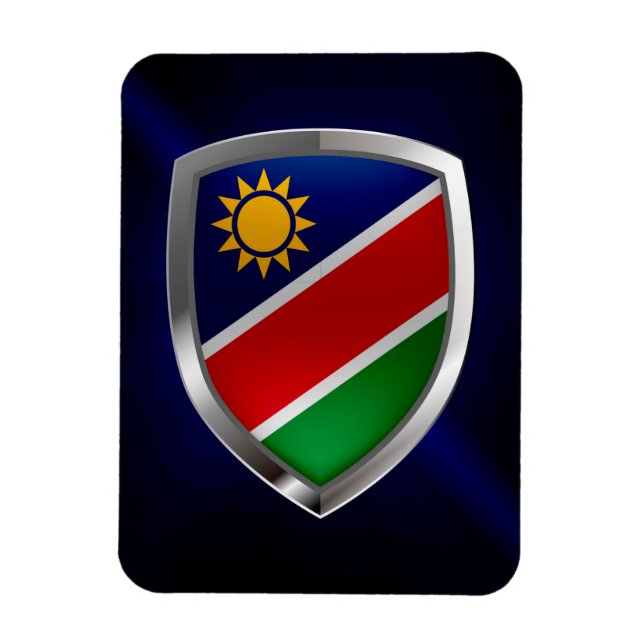 Íman Emblema Metálico da Namíbia (Vertical)