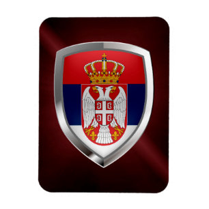 Íman Emblema Metálico da Sérvia