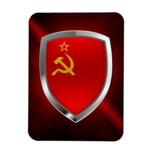 Íman Emblema Metálico da União Soviética