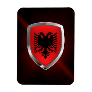 Íman Emblema metálico de Albânia