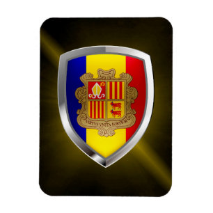Íman Emblema Metálico de Andorra
