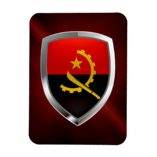Íman Emblema Metálico de Angola