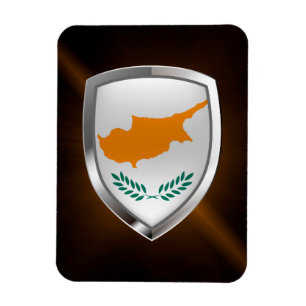 Íman Emblema Metálico de Chipre