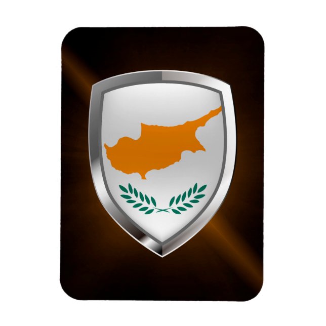 Íman Emblema Metálico de Chipre (Vertical)