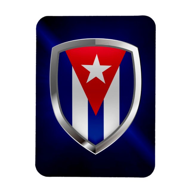 Íman Emblema metálico de Cuba (Vertical)