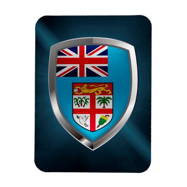 Íman Emblema Metálico de Fiji (Vertical)