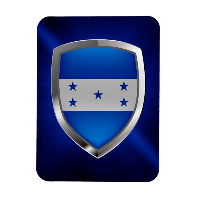 Íman Emblema Metálico de Honduras (Vertical)