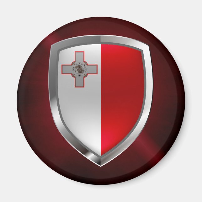 Íman Emblema Metálico de Malta (Frente)