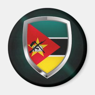 Íman Emblema Metálico de Moçambique