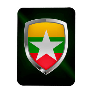 Íman Emblema metálico de Myanmar