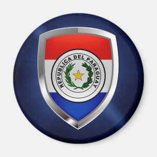 Íman Emblema metálico de Paraguai