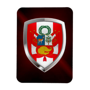 Íman Emblema metálico de Peru