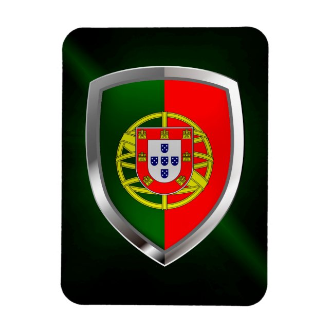 Íman Emblema Metálico de Portugal (Vertical)
