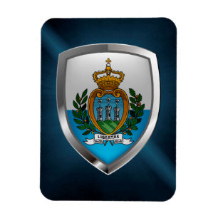 Íman Emblema Metálico de São Marino