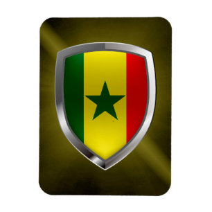 Íman Emblema metálico de Senegal