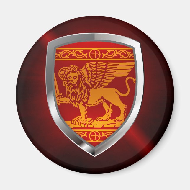 Íman Emblema Metálico de Venezia (Frente)