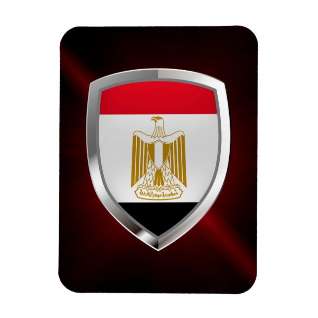 Íman Emblema Metálico do Egito (Vertical)