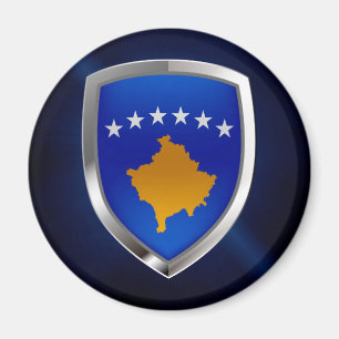 Íman Emblema Metálico do Kosovo