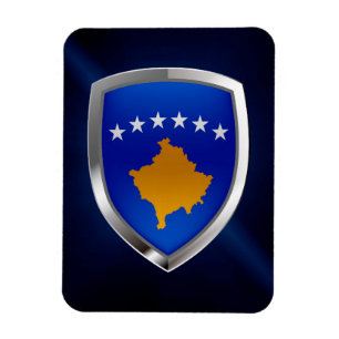 Íman Emblema Metálico do Kosovo