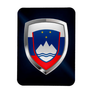 Íman Emblema Metálico Eslovênia