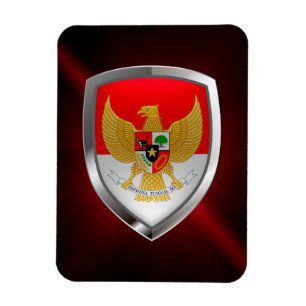 Íman Emblema Metálico Indonésia